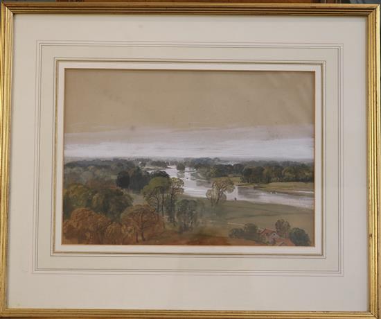 George Bryant Campion (1796-1870) View of The Thames 9 x 12.75in.